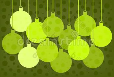 圣诞背景动画。 圣诞舞会。 玻璃球。 圣诞灯。 新年。 圣诞节。 五彩缤纷。 演示文稿。 循环。